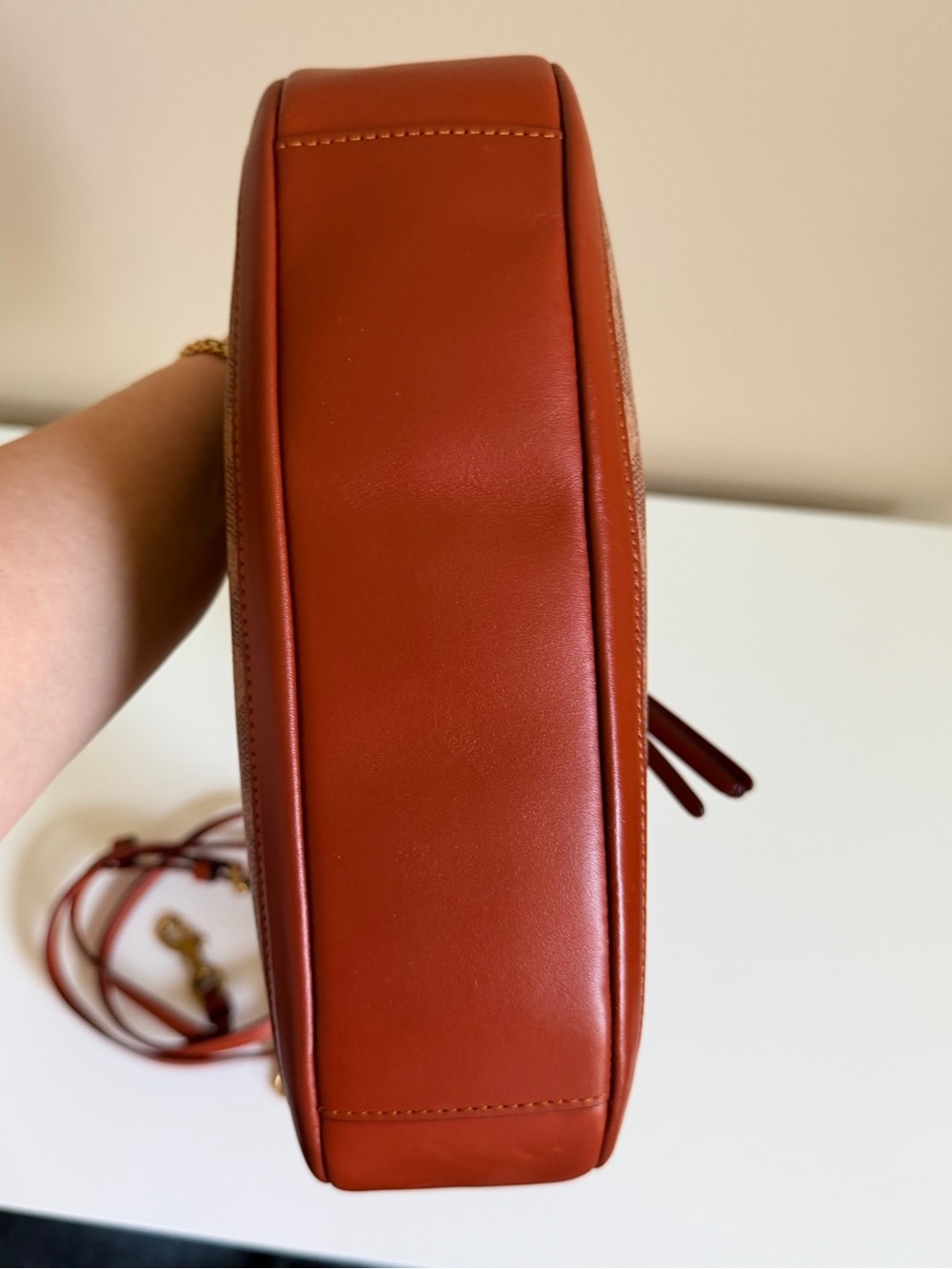 Coach Signature Coated Canvas Shoulder Bag in Brown/Chestnut - Picture 4 of 7